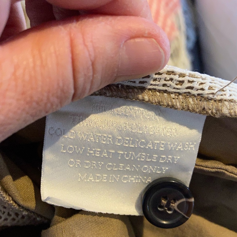 Nic. K Button Up Tan Jacket Split Back Size Xs - image 8